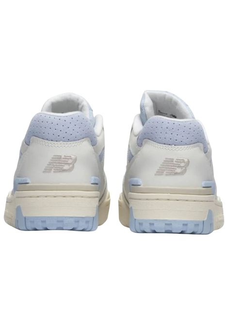 Unisex white/light blue leather shoes NEW BALANCE | PHB550LB/PIABIANCO/AZZURRO